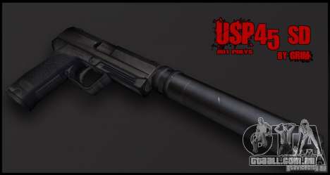 USP.45 SD para GTA San Andreas