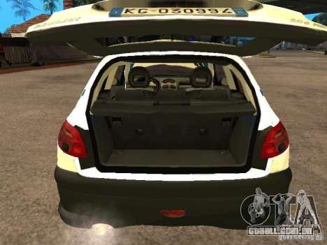 Peugeot 206 Police para GTA San Andreas