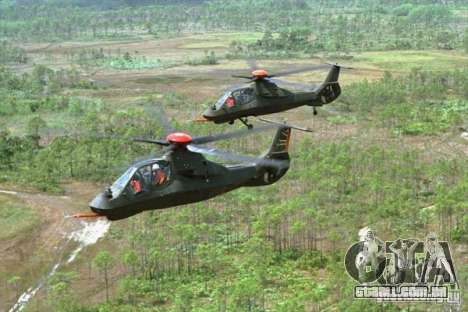 Sikorsky RAH-66 Comanche stealth green para GTA San Andreas