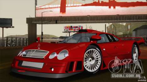 Mercedes-Benz CLK GTR Race Road Version Stock para GTA San Andreas