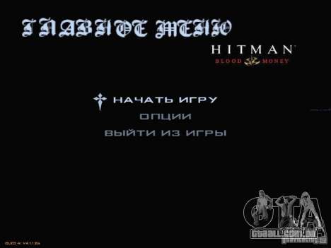 Tela de inicialização de HITMAN-estilo para GTA San Andreas