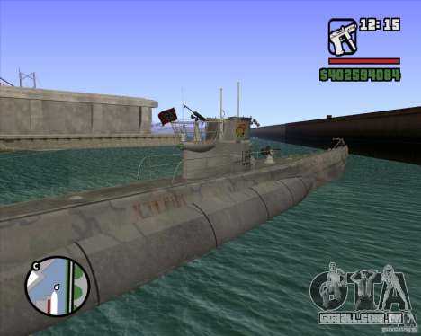 U99 German Submarine para GTA San Andreas