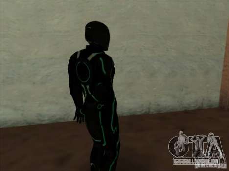 Um personagem do jogo Tron: Evolution para GTA San Andreas