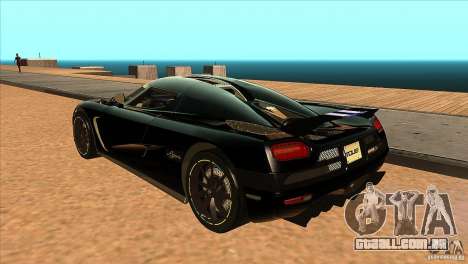 Koenigsegg Agera 2010 para GTA San Andreas