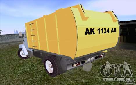 Caminhão de lixo ZIL 4331 para GTA San Andreas