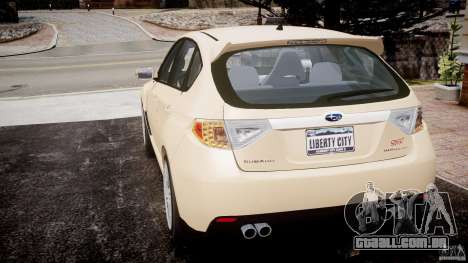 Subaru Impreza WRX STi 2009 para GTA 4