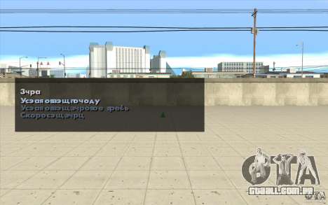 As características do jogo para GTA San Andreas
