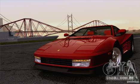 Ferrari Testarossa 1986 para GTA San Andreas