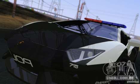 Lamborghini Aventador LP700-4 Police para GTA San Andreas