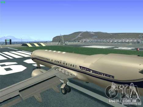 Boeing 737 Iron Man Bussines Jet para GTA San Andreas