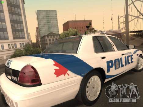 Ford Crown Victoria Vancouver Police para GTA San Andreas