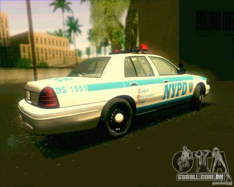 Ford Crown Victoria 2003 NYPD police V2.0 para GTA San Andreas
