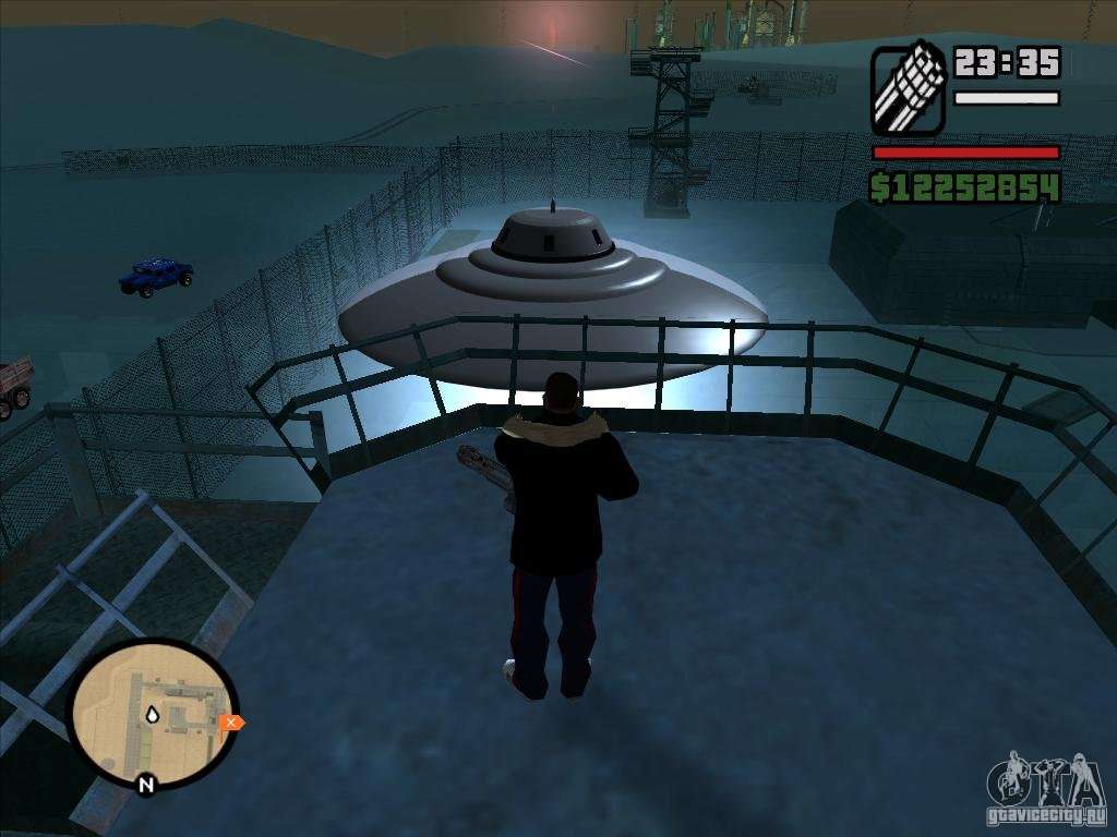 O mapa dos UFOs de GTA San Andreas 