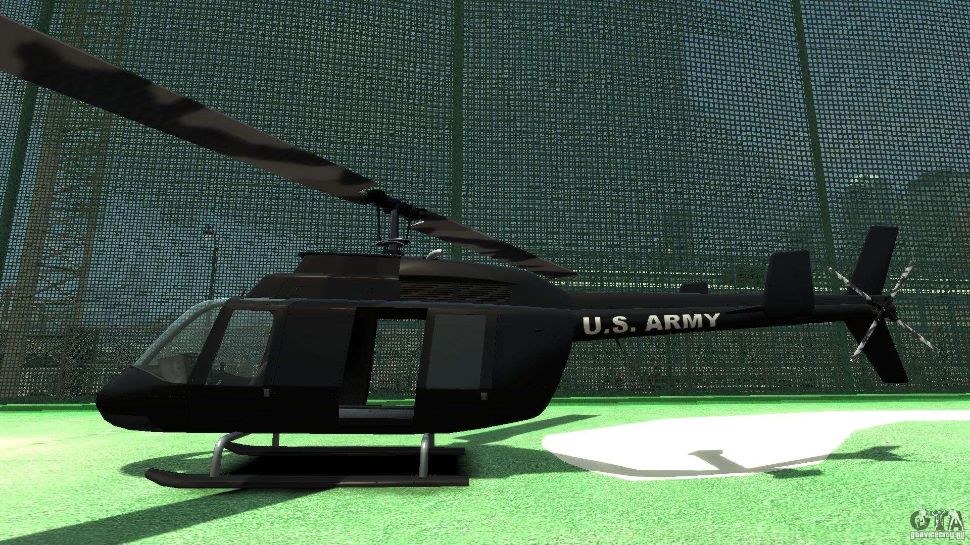 Black U.S. ARMY Helicopter v0.2 para GTA 4