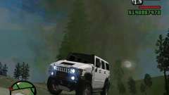 Hummer H2 branco para GTA San Andreas