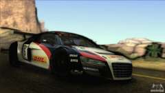 Audi R8 LMS cinza para GTA San Andreas