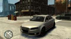 Audi RS4 prata para GTA 4