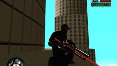 Chrome black red gun pack para GTA San Andreas