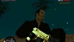 Tec 9 GOLD para GTA San Andreas