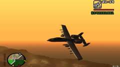 Thunderbold A-10 para GTA San Andreas