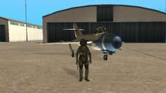 MiG-15 com armas para GTA San Andreas