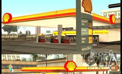 Shell station para GTA San Andreas