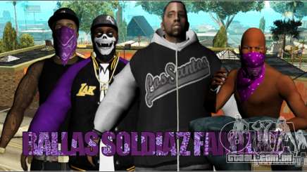 Pack Ballas Soldiaz Families V.2 para GTA San Andreas