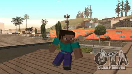 Steve da pele jogo Minecraft para GTA San Andreas