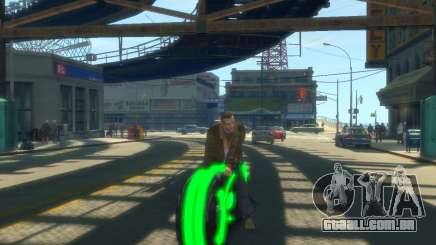 Motocicleta do trono (neon verde) para GTA 4