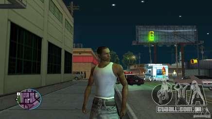 GTA IV HUD para um ecrã largo (16:9) para GTA San Andreas