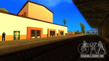 Uma movimentada estação de trem em Los Santos para GTA San Andreas