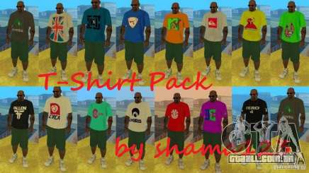 T-Shirt Pack by shama123 para GTA San Andreas