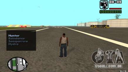 Apoio aéreo quando atacando. para GTA San Andreas