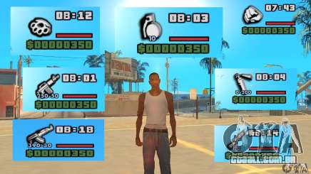 New Weapon Icon Pack para GTA San Andreas