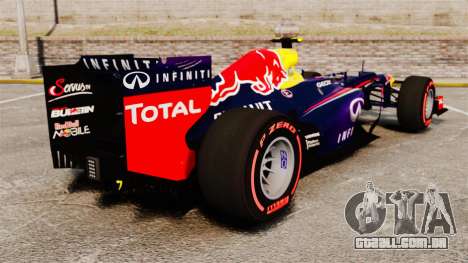 RB9 v6 carro, Red Bull para GTA 4