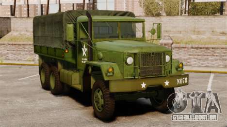 Base militar caminhão AM geral M35A2 1950 para GTA 4