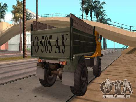 Caminhão de gás-66 para GTA San Andreas