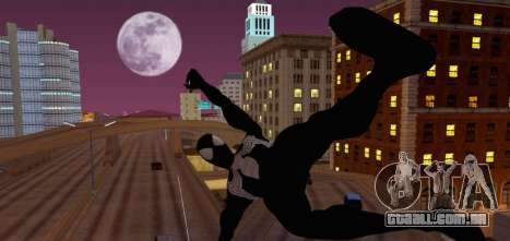Homem aranha está voando na Web para GTA San Andreas