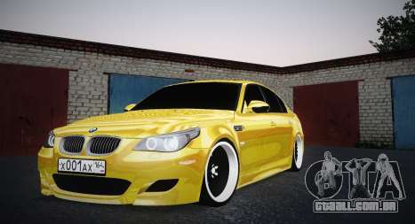 BMW M5 Gold para GTA San Andreas