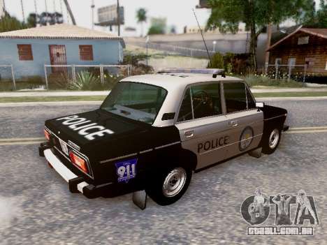 Polícia de Los Santos VAZ 2106 para GTA San Andreas