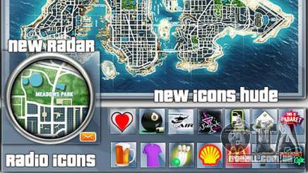 Map-Radar-HUD Pack para GTA 4