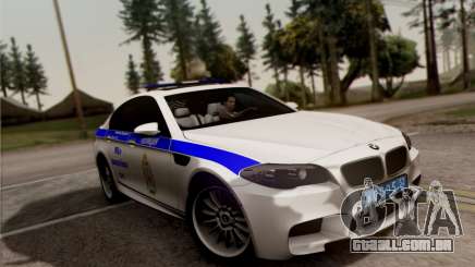 BMW M5 F10 ESCRITÓRIO INTERIOR para GTA San Andreas