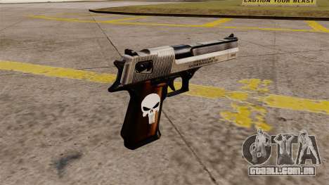 Pistola semi-automática de Desert Eagle Punisher para GTA 4