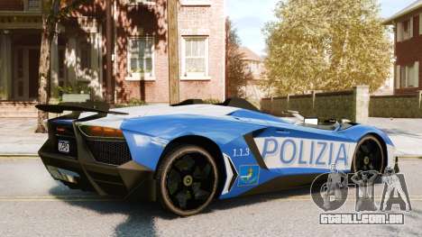 Lamborghini Aventador J Police para GTA 4