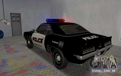 Chevrolet Camaro SS Police para GTA San Andreas