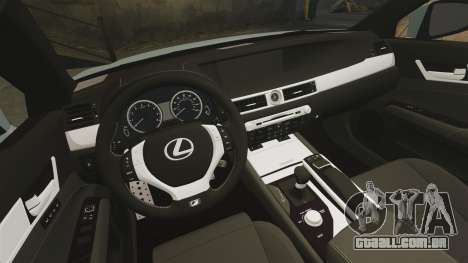 Lexus GS 350 2013 para GTA 4