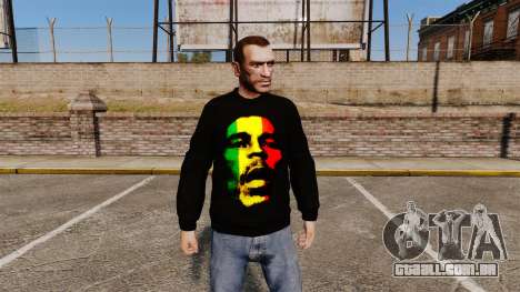 Camisola-Bob Marley- para GTA 4