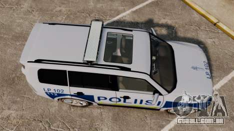 Mitsubishi Pajero Finnish Police [ELS] para GTA 4