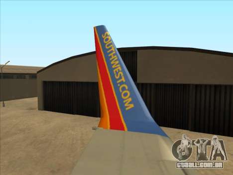 Boeing 737 Southwest Airlines para GTA San Andreas