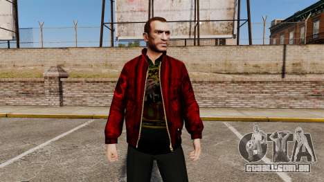 Jaqueta de couro vermelha para GTA 4